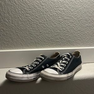 Black Low Top Converse Women's Size 8.5